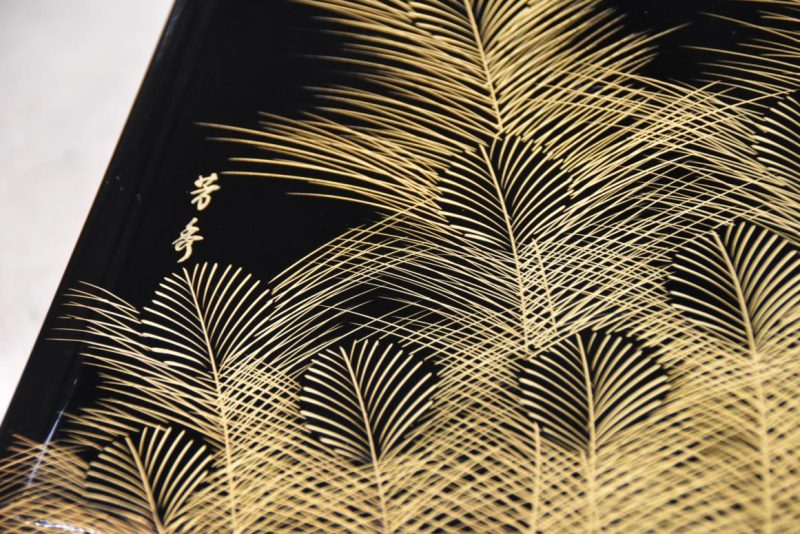 Suzuri Bako Lacquered Writing Box Width:275mm - Image 9
