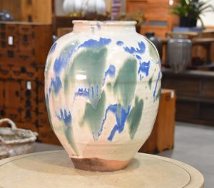 Shigaraki Pottery Tsubo Urn Width:320mm