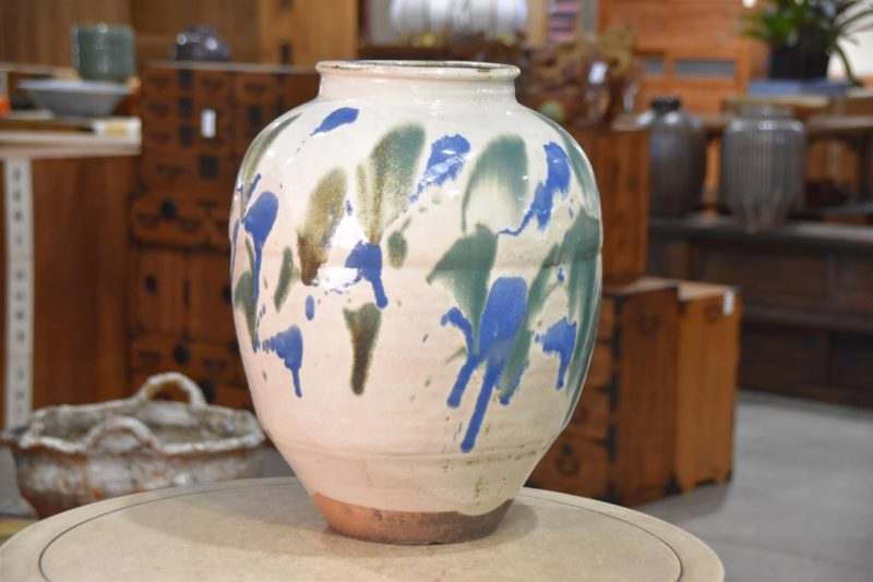 Shigaraki Pottery Tsubo Urn Width:320mm - Image 5