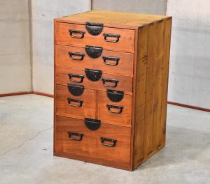Hikidashi Antique Chest of Drawers Width:550mm