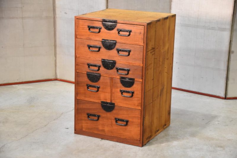 Hikidashi Antique Chest of Drawers Width:550mm
