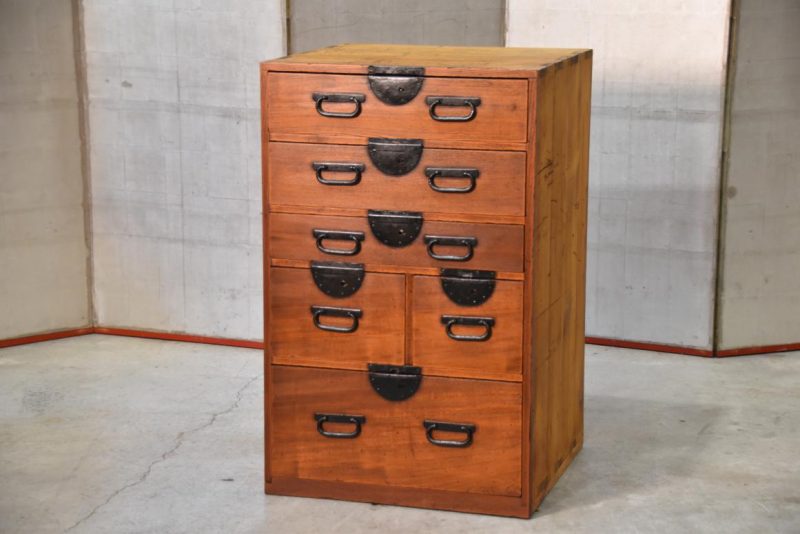 Hikidashi Antique Chest of Drawers Width:550mm - Image 2