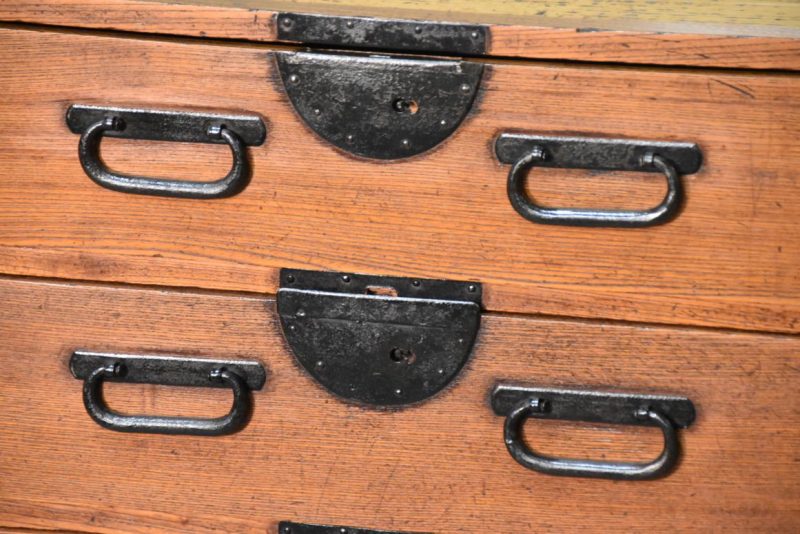 Hikidashi Antique Chest of Drawers Width:550mm - Image 9