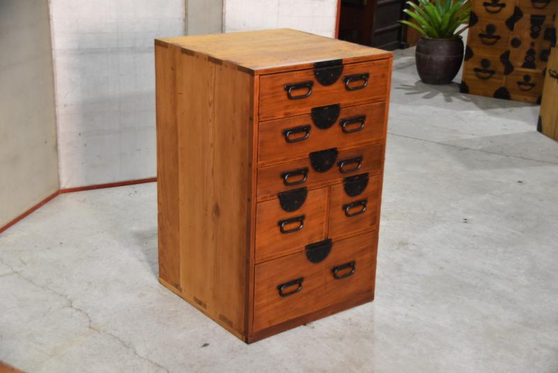 Hikidashi Antique Chest of Drawers Width:550mm - Image 3