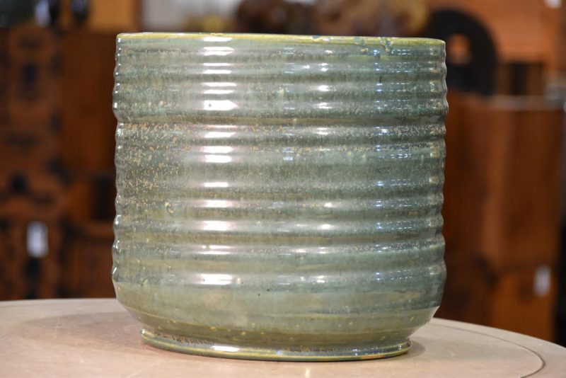 Green Glaze Ceramic Hibachi Urn Width:255mm - Image 2