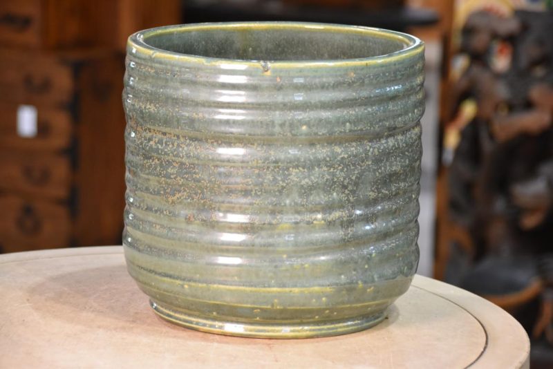 Green Glaze Ceramic Hibachi Urn Width:255mm - Image 6