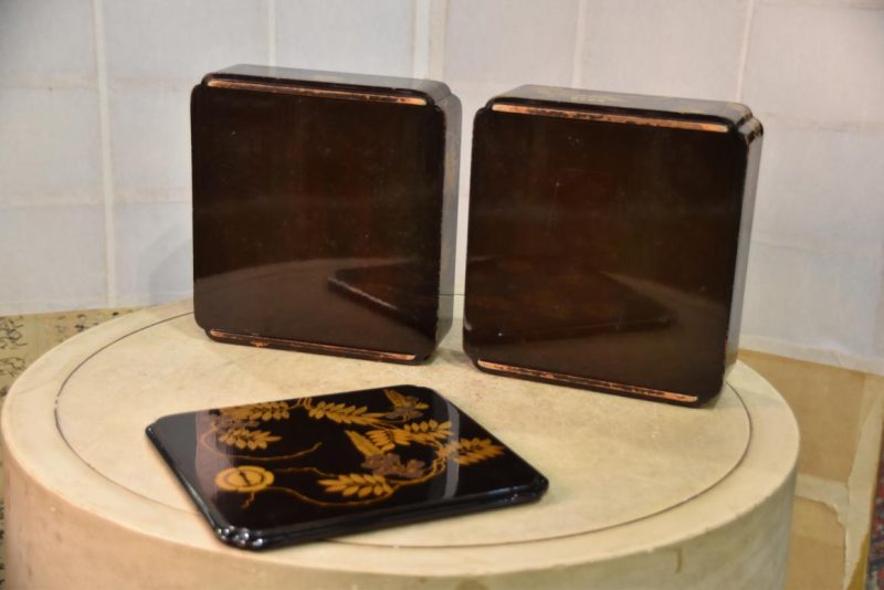 Antique Jubako Lacquered Stacking Box Width:230mm - Image 3