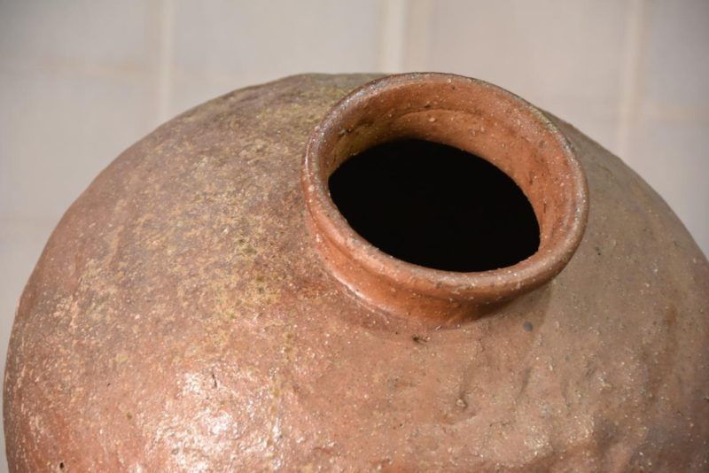 Shigaraki Chatsubo Urn for Dry Tea Width:400mm - Image 3