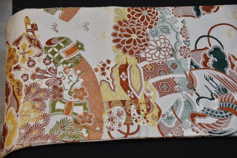 Silk Brocade Table Runner Obi Sash Width:4000mm - Image 7