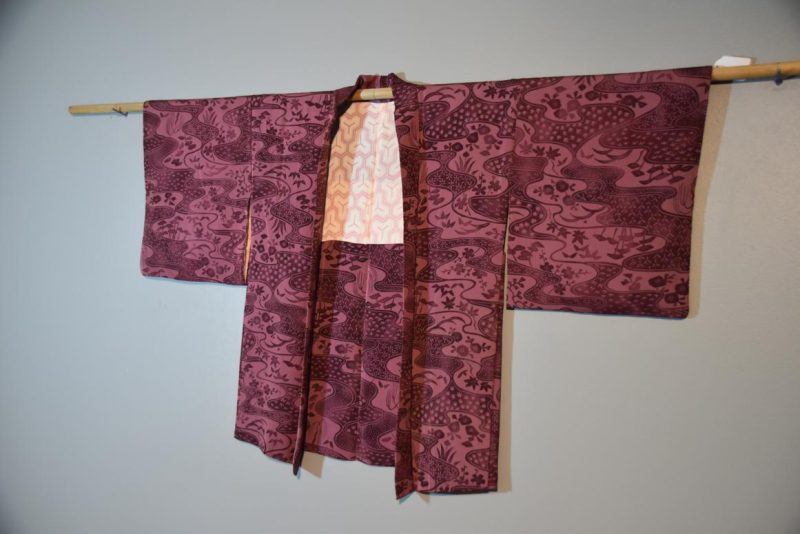 Soft Silk Vintage Haori Jacket - Image 3