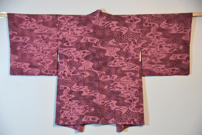 Soft Silk Vintage Haori Jacket - Image 2