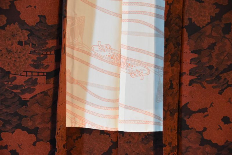 Kiyamizu Dera in Fall Silk Vintage Haori Jacket - Image 6