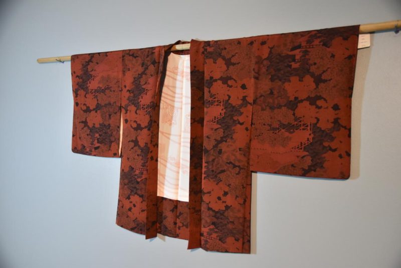 Kiyamizu Dera in Fall Silk Vintage Haori Jacket - Image 4