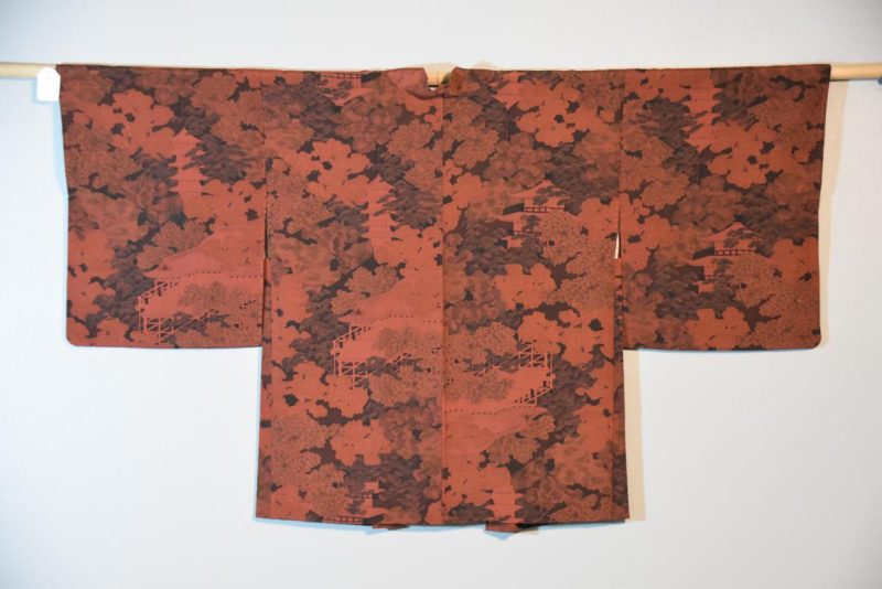 Kiyamizu Dera in Fall Silk Vintage Haori Jacket - Image 3