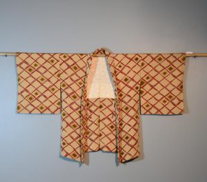 1950's Geometric Design Silk Vintage Haori Jacket