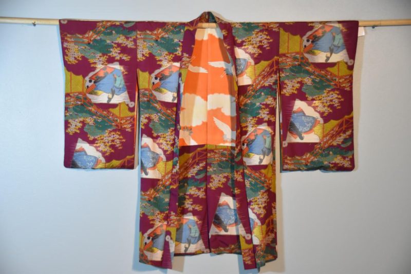Meisen (Silk Ikat) Silk Vintage Haori Jacket - Image 2