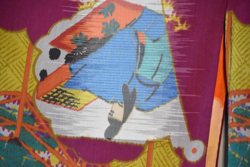 Meisen (Silk Ikat) Silk Vintage Haori Jacket - Image 4