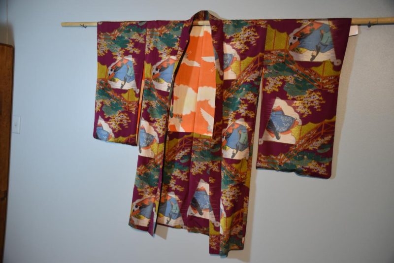 Meisen (Silk Ikat) Silk Vintage Haori Jacket - Image 3