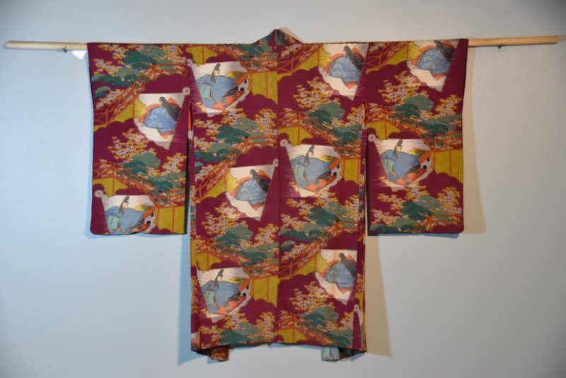 Meisen (Silk Ikat) Silk Vintage Haori Jacket - Image 7