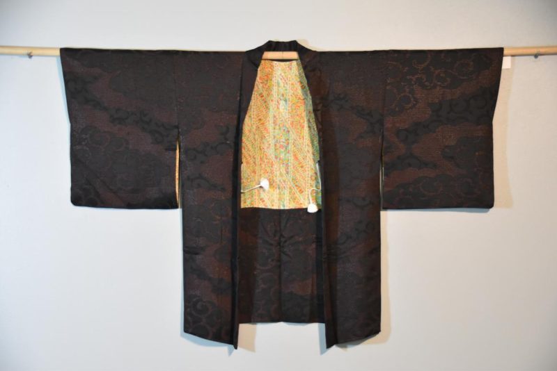Vintage Silk Jacquard Haori Jacket - Image 2