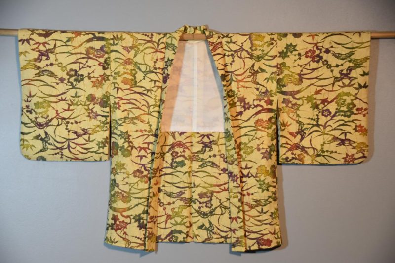 Vintage Silk Jacquard Haori Jacket - Image 2