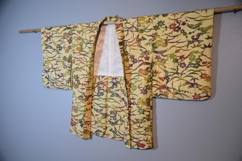 Vintage Silk Jacquard Haori Jacket - Image 3
