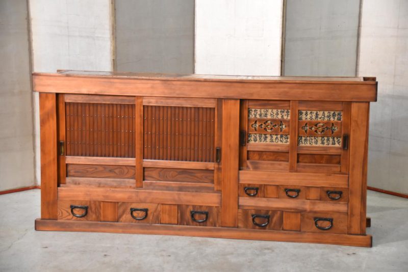 Antique Kitchen Chest Sideboard Width:1810mm - Image 11