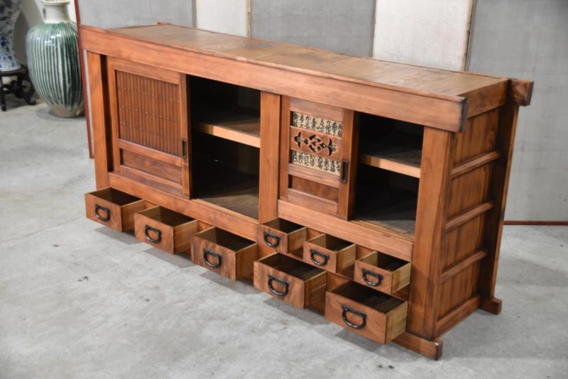 Antique Kitchen Chest Sideboard Width:1810mm - Image 7