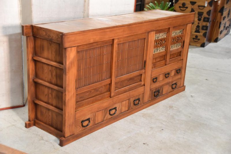 Antique Kitchen Chest Sideboard Width:1810mm - Image 3