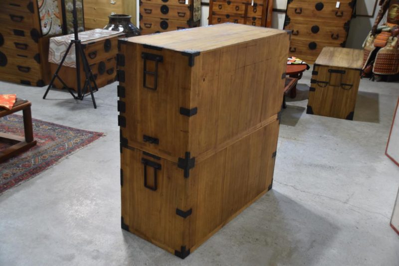 Meiji Period Ryobiraki Kasane Dansu Clothing Chest Width:980mm - Image 9
