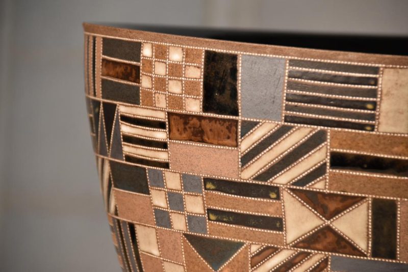 Contemporary Japanese Vase by Mokoyama Fumiya (B1960) Width:420mm - Image 8