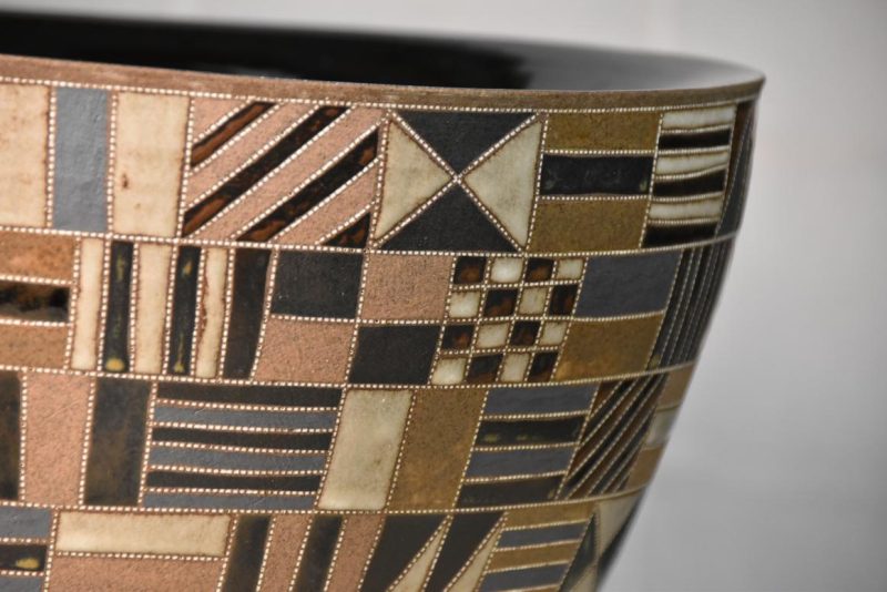 Contemporary Japanese Vase by Mokoyama Fumiya (B1960) Width:420mm - Image 7