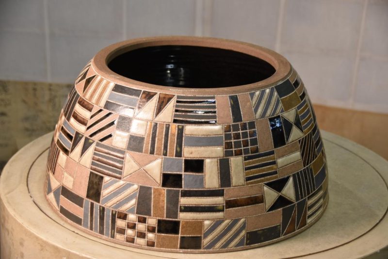 Contemporary Japanese Vase by Mokoyama Fumiya (B1960) Width:420mm - Image 5
