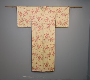 Cherry Blossom Design Vintage Silk Kimono
