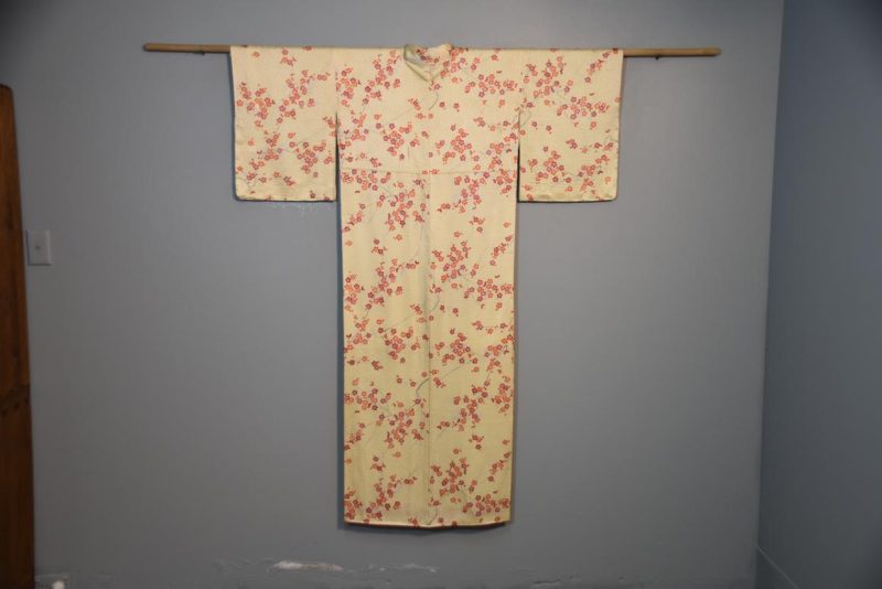 Cherry Blossom Design Vintage Silk Kimono