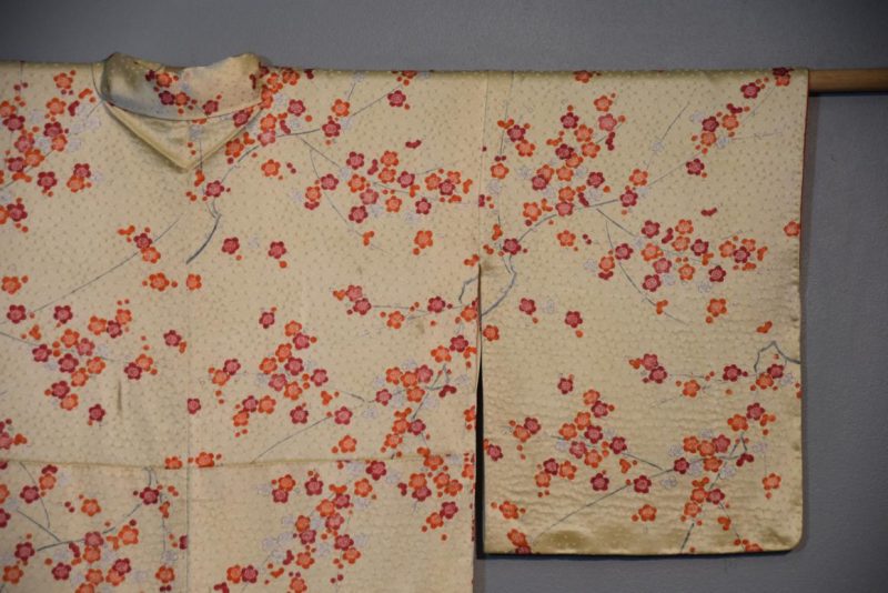 Cherry Blossom Design Vintage Silk Kimono - Image 10