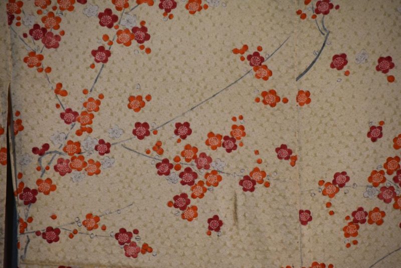 Cherry Blossom Design Vintage Silk Kimono - Image 8