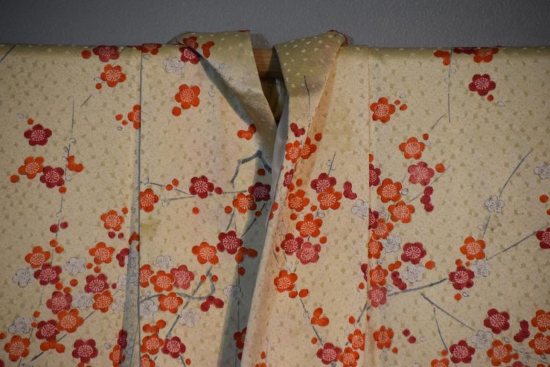 Cherry Blossom Design Vintage Silk Kimono - Image 6
