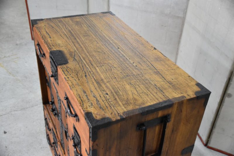 Edo Period Tokyo Region Merchant Chest Width:790mm - Image 9