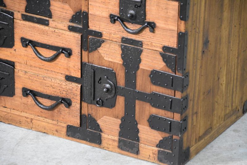 Edo Period Tokyo Region Merchant Chest Width:790mm - Image 6