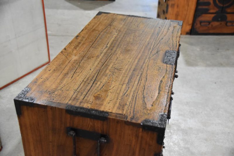 Edo Period Tokyo Region Merchant Chest Width:790mm - Image 4