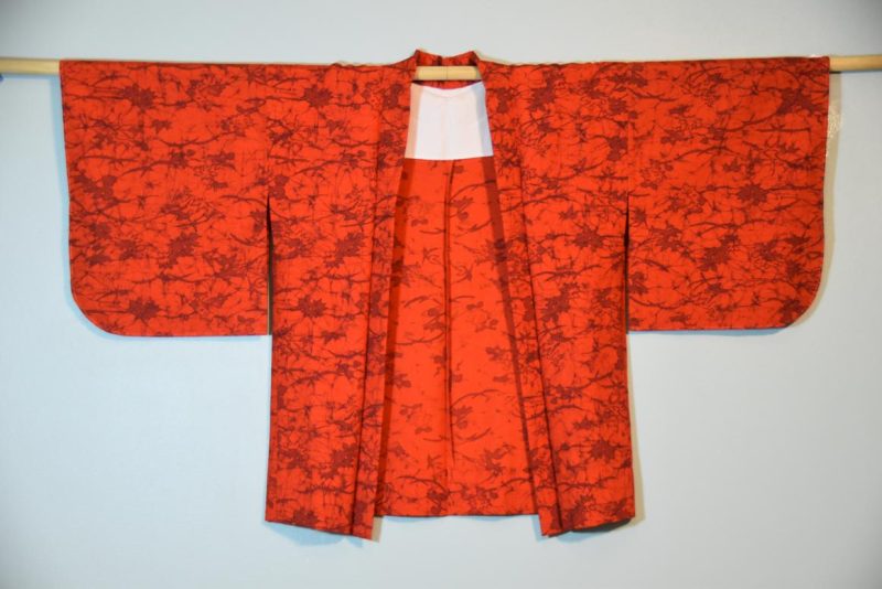 Orange Vintage Silk Haori - Image 5