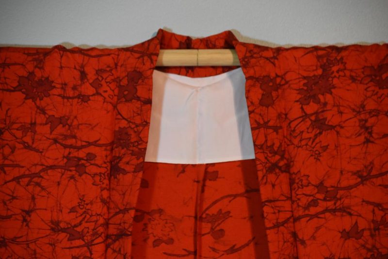Orange Vintage Silk Haori - Image 4