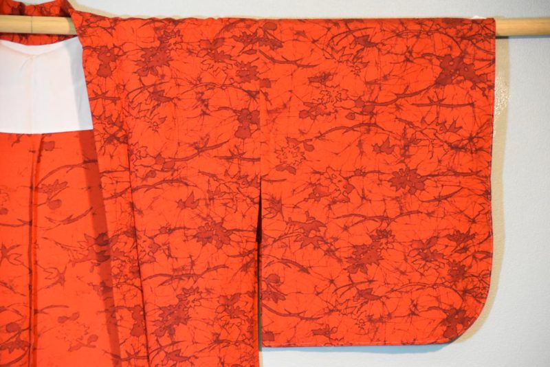 Orange Vintage Silk Haori - Image 3
