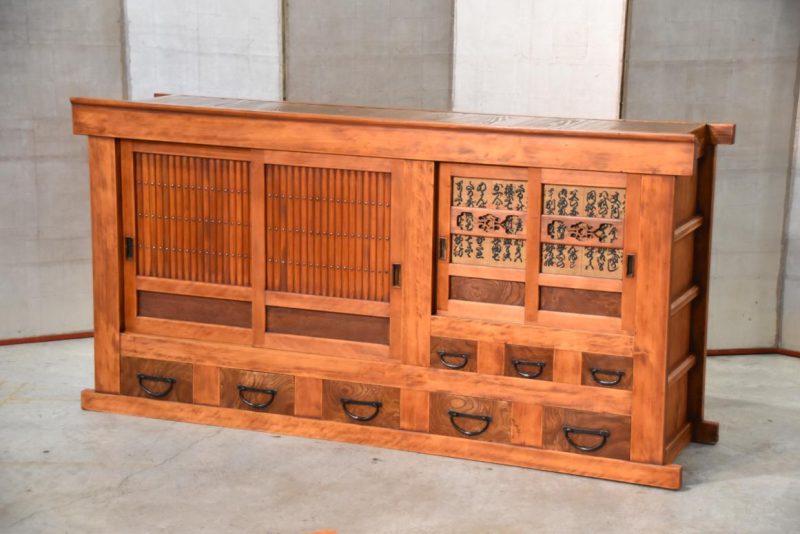 Antique Kitchen Chest Sideboard Width:1815mm - Image 2