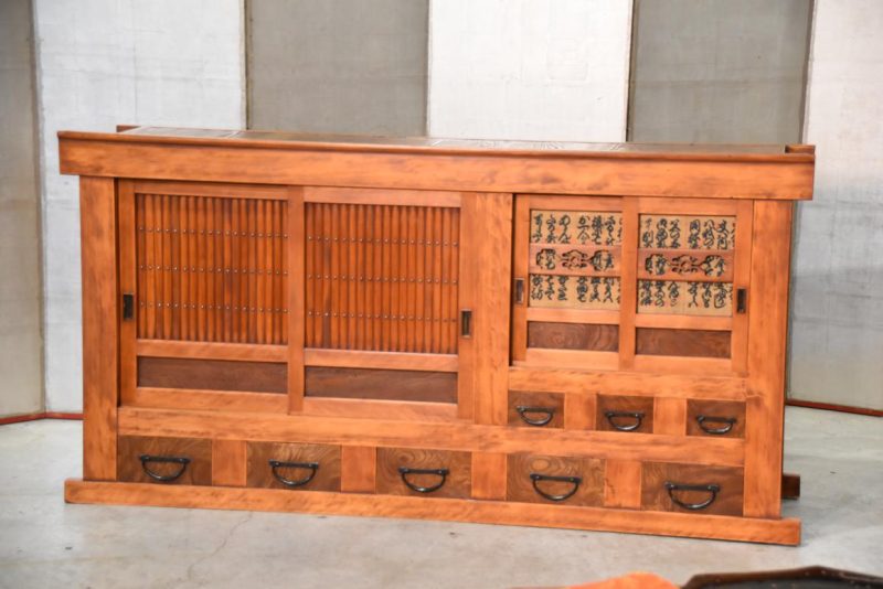 Antique Kitchen Chest Sideboard Width:1815mm - Image 10