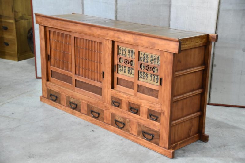 Antique Kitchen Chest Sideboard Width:1815mm - Image 8