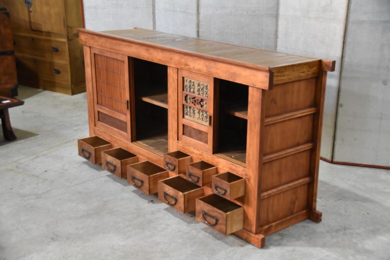 Antique Kitchen Chest Sideboard Width:1815mm - Image 6
