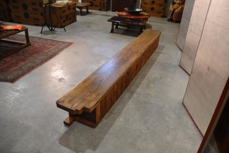 Japanese Elm Entrance Step Kamachi Width:2960mm - Image 4