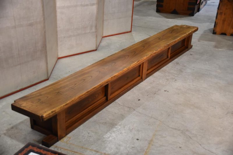 Japanese Elm Entrance Step Kamachi Width:2960mm - Image 2
